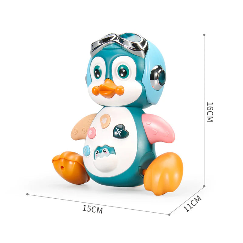 Pinguim Musical Rastejante - Brinquedo Interativo para Bebês